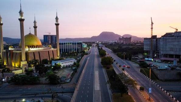 Abuja city view in the evening