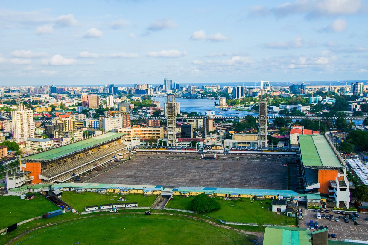 Lagos city view from above